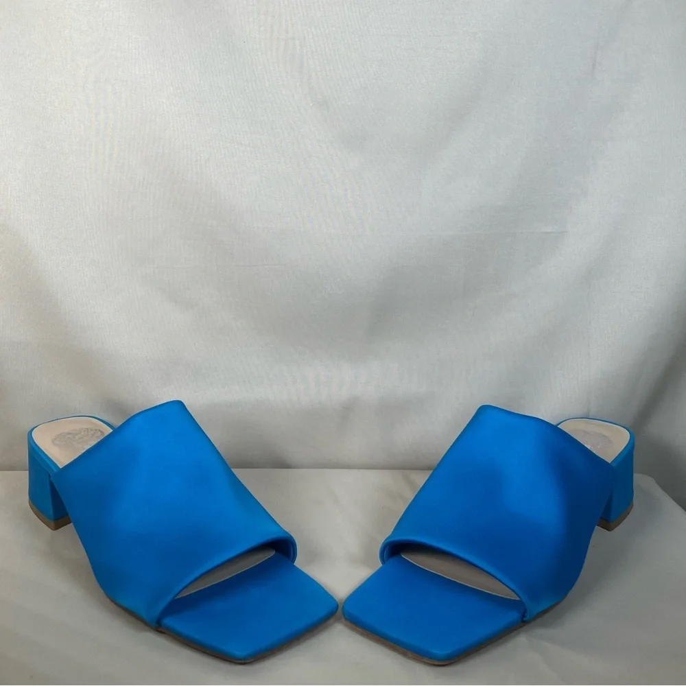 Vince Camuto Vibrant Blue Mules - Picture 2 of 12